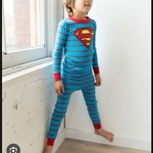 Hanna Andersson DC Comics Superman Red and Blue Striped Shirt